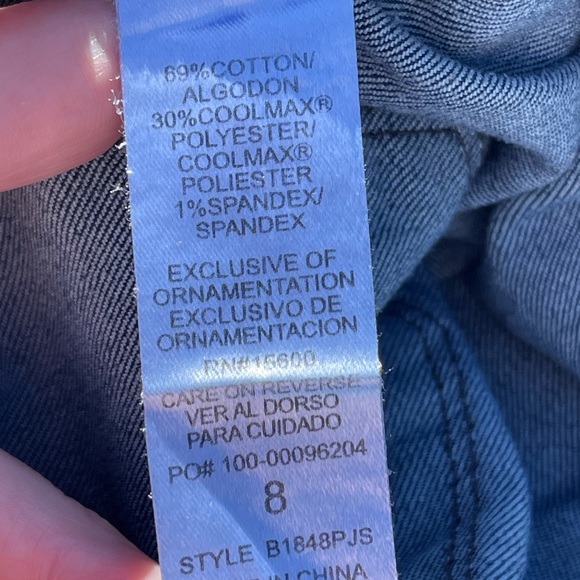 Democracy Ab Solutions Jeans Stretch Denim Straight Leg Size 8 - Picture 11 of 16